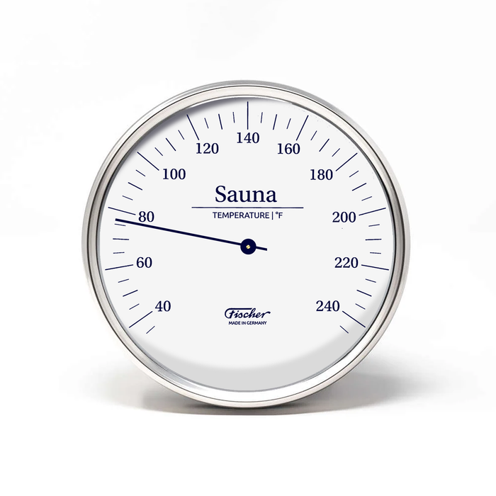 Fischer Sauna Thermometer Stainless Steel, Fahrenheit (197/198-01F)