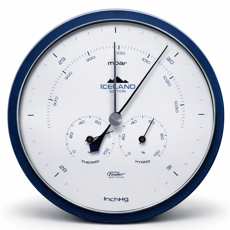 Fischer Weather Station "ICELAND", 1602-15, Stainless Steel