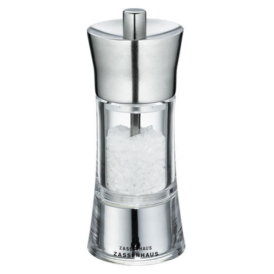 Zassenhaus AACHEN Salt / Pepper Mill - Acrylic & Stainless Steel