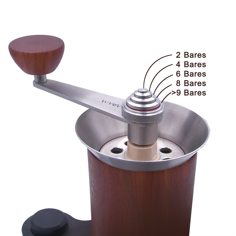 ARAM Manual Espresso Maker + Steel Support