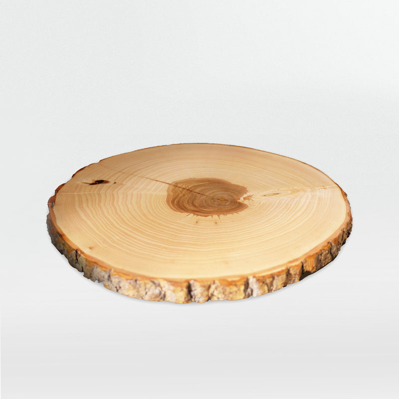Tabla de aperitivos de corteza de madera genuina - apta para lavavajillas