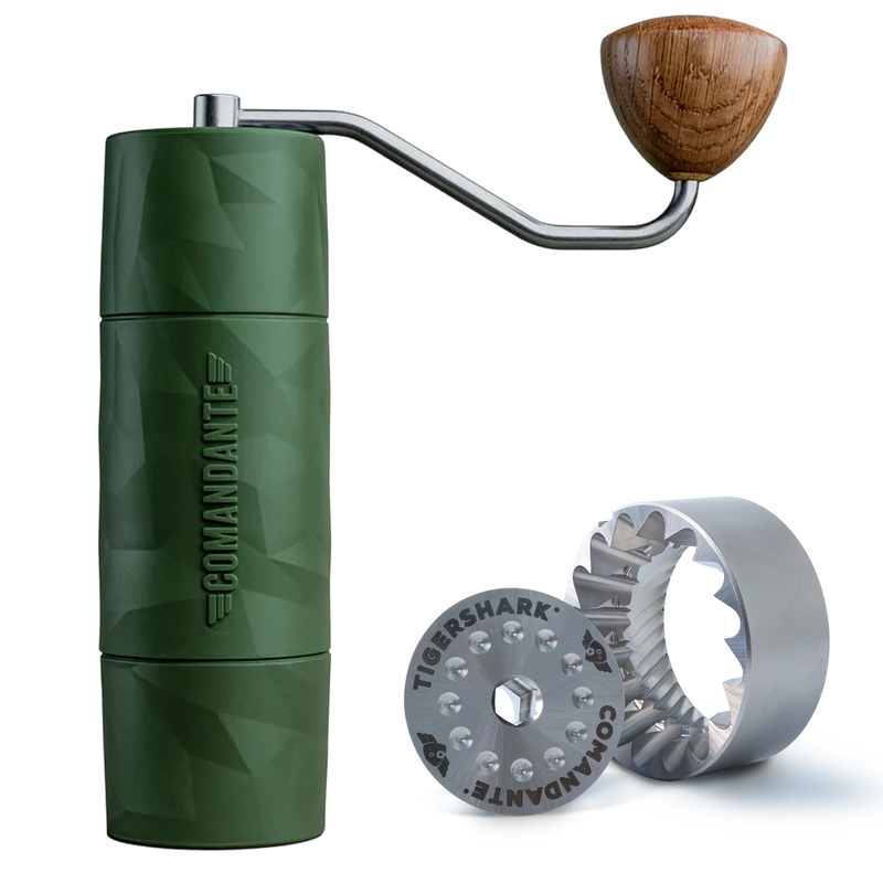 Comandante Coffee Grinder X25 Trailmaster FOREST, TIGERSHARK® Burr
