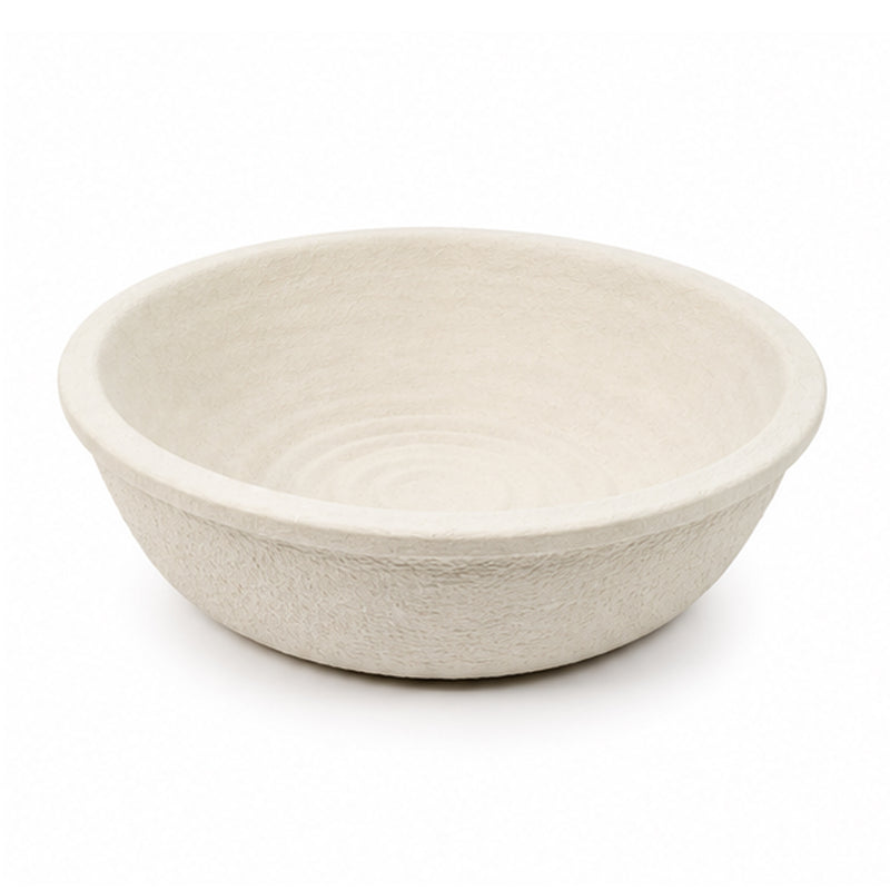 CRUST & CRAFT Banetón de pulpa de madera para pan de 1 kg / 2.2 lb - Pliegue redondo - N.º 1.4