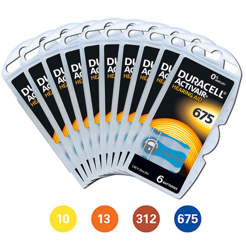 Pilas para audífonos Duracell Activ Air, 60 unidades