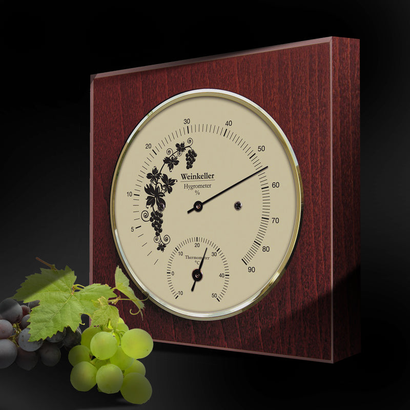 alt
Higrómetro y termómetro Fischer para bodega de vinos 140 mm / 5.5" - 1225HT-22 (alemán, °C)