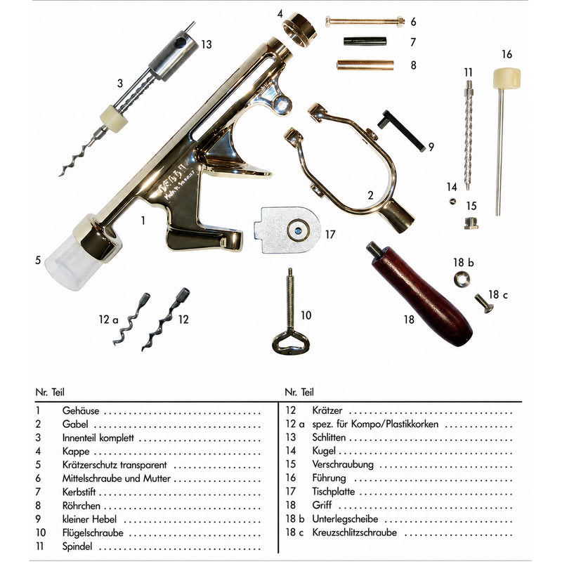 Professional Uncorking Machine CEDON with Table Mount - No. 021