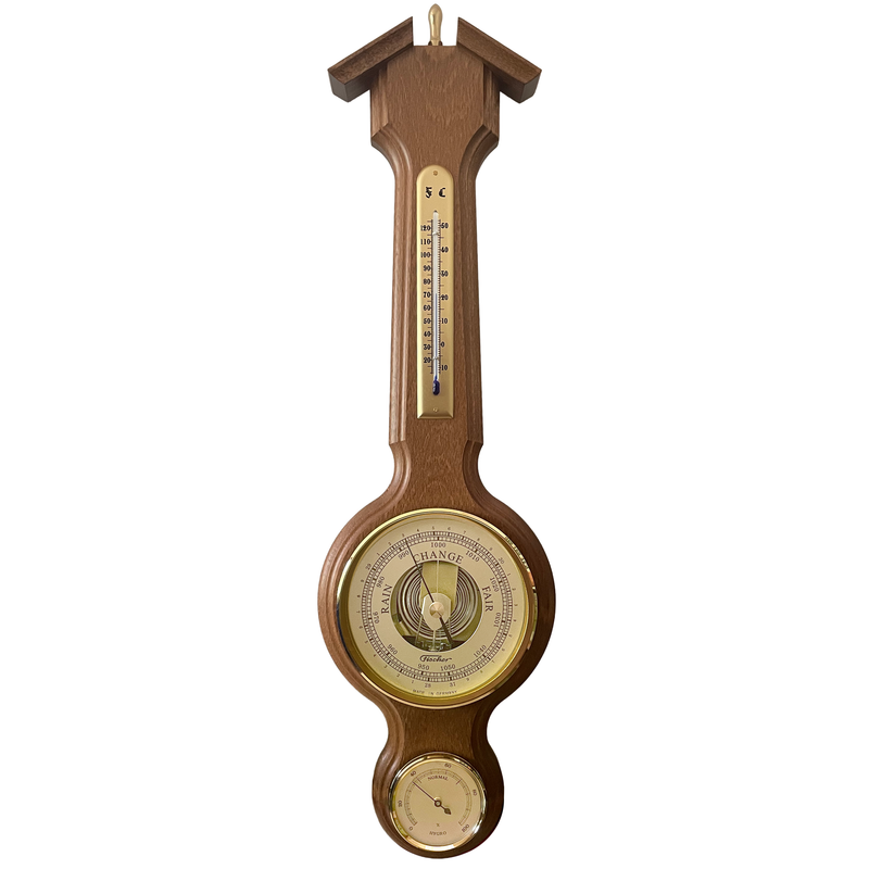 Fischer Sheraton Weather Station, Thermometer, Barometer & Hygrometer 555 mm / 21.9", 4673 US Version