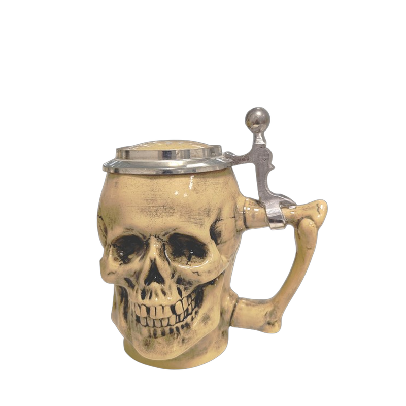 KING-WERK Beer Mug "Skull" Totenkopf 0.4 Liter (13.5 fl oz)