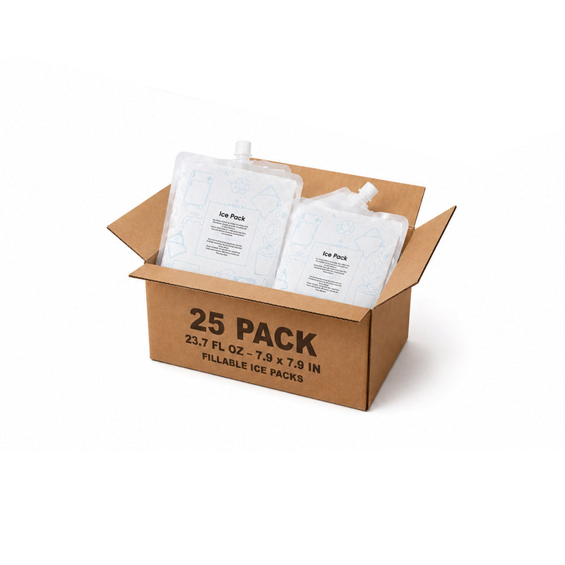 Landpack Bolsas de hielo rellenables con agua – 23.7 fl oz (700 ml)
