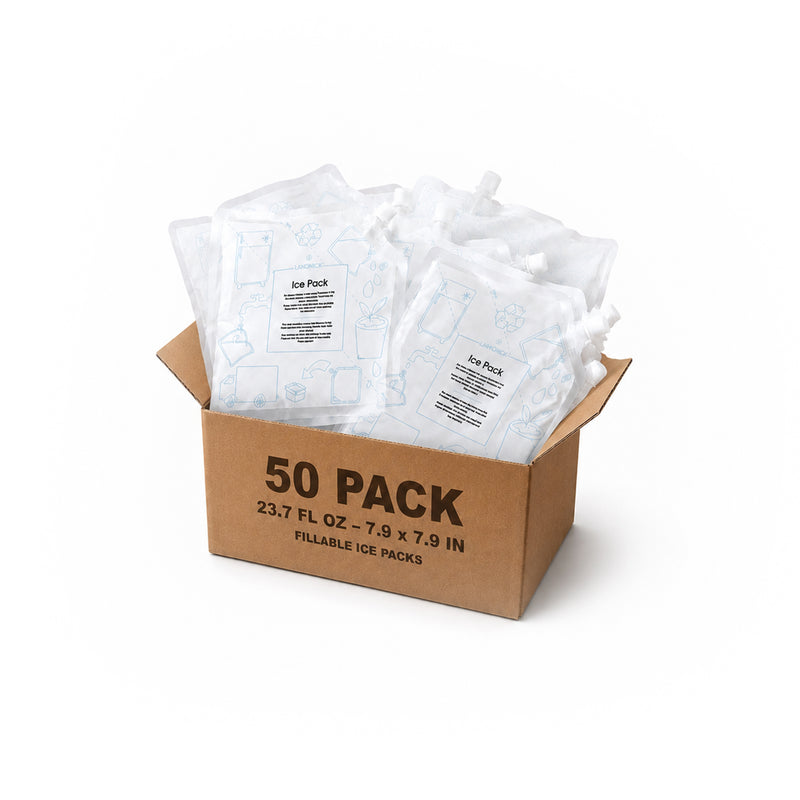 Landpack Bolsas de hielo rellenables con agua – 23.7 fl oz (700 ml)