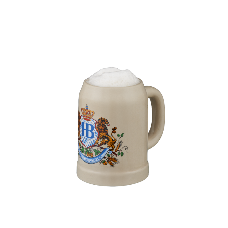 Original Hofbräuhaus München Beer Stein "Lion Decor"
