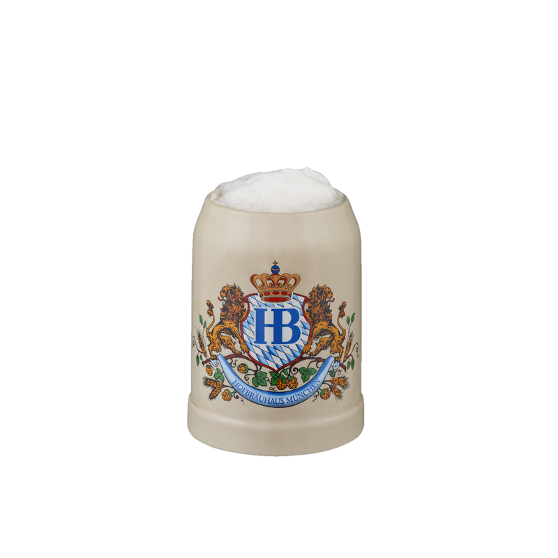 Original Hofbräuhaus München Beer Stein "Lion Decor"
