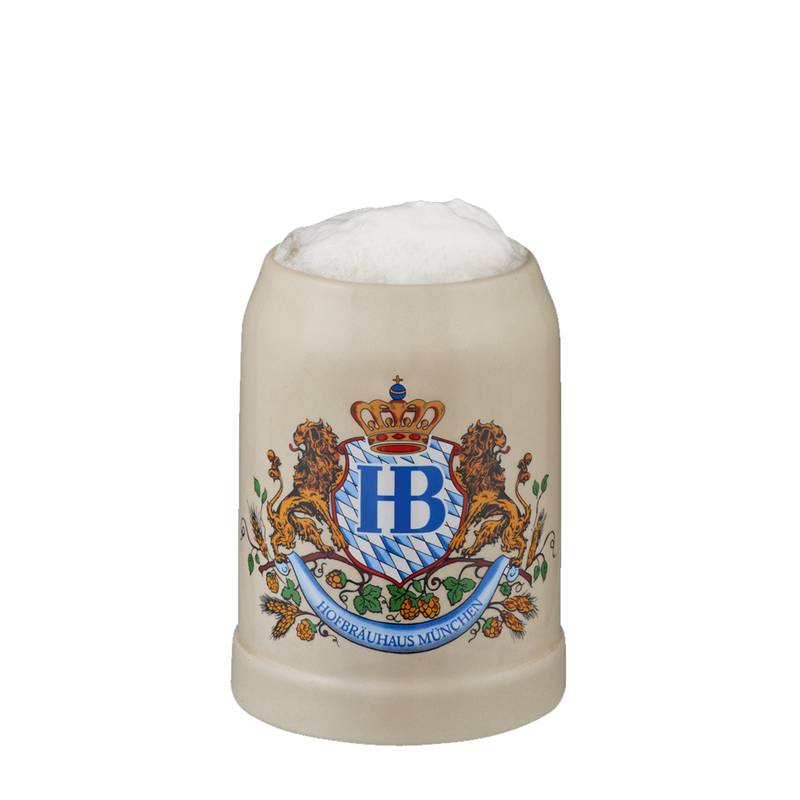 Original Hofbräuhaus München Beer Stein "Lion Decor"