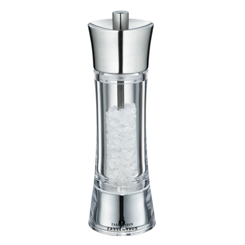 Zassenhaus AACHEN Salt / Pepper Mill - Acrylic & Stainless Steel