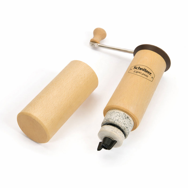Schnitzer Ligno Petit Compact Manual Grain & Spice Mill – 29 cm / 11.4" Height – 68 g / 2.4 oz Capacity