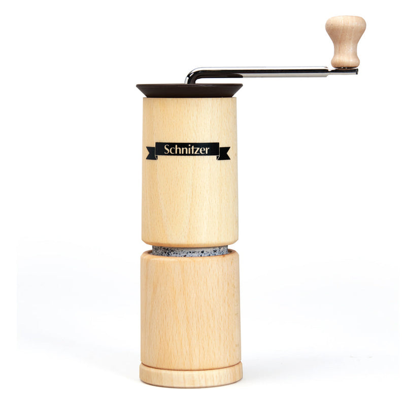 Molino compacto Schnitzer para pimienta y especias secas – También apto para triturar pequeñas porciones de grano – 20 cm / 7.9" de alto