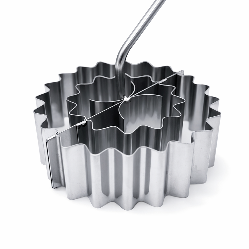 Weis Rose Cake Tin "Rosenkuechleform" - Stainless Steel - #14214