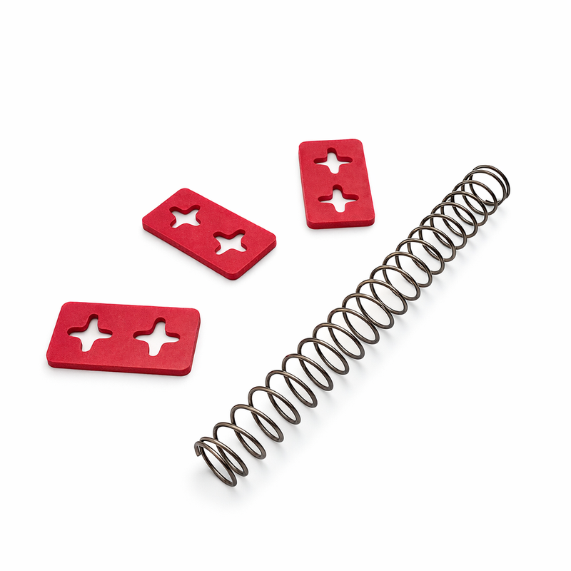 3x Replacement Rubber Wiper Inserts + 1 Spring for Westmark Cherry Pitter »Kirschomat« 4070