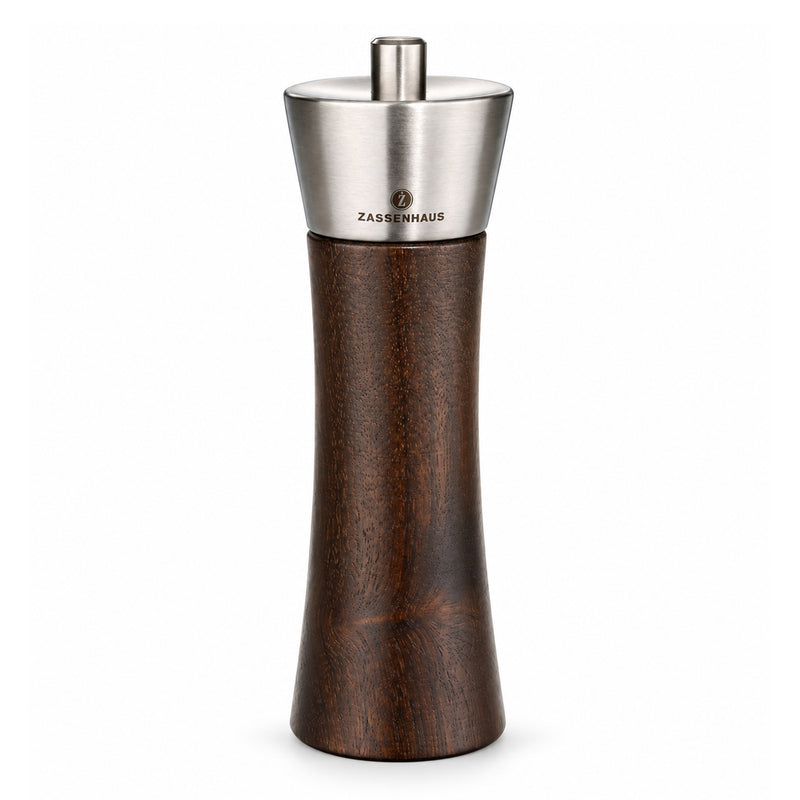 Zassenhaus Augsburg Salt & Pepper Mill - Light and Dark Walnut