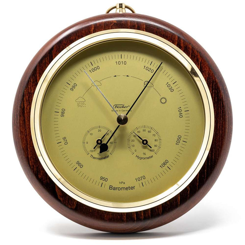Fischer Barometer with Thermometer & Hygrometer 7.9" - 1694R-22 (German Display / °C)
