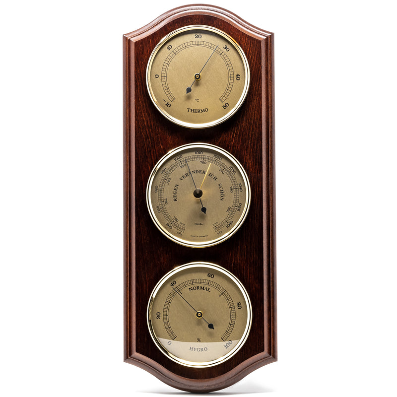 Fischer Weather Station with Thermometer, Barometer & Hygrometer 395 mm / 15.6" - No. 9178