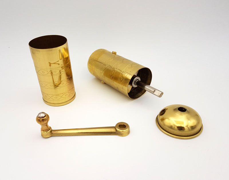 Zassenhaus Mocha Coffee Grinder / Mill HAVANNA, Polished Brass - #041002