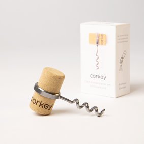 Corkey キーチェーン付きコルク抜き