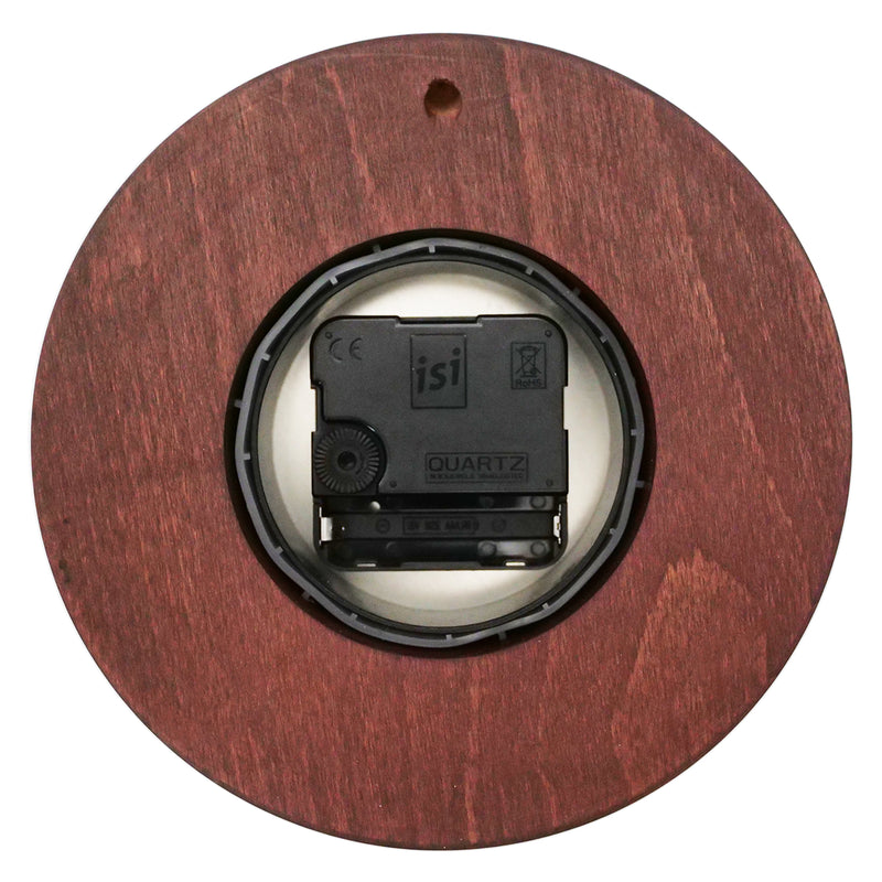Fischer Tide Clock, Brass / Mahogany Coloured - 1434TD-22