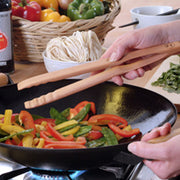 Zetzsche Kitchen Grill Tongs, Beech Wood, Gift Box