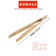 Zetzsche Kitchen Grill Tongs, Beech Wood, Gift Box
