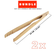 Zetzsche Kitchen Grill Tongs, Beech Wood, Gift Box